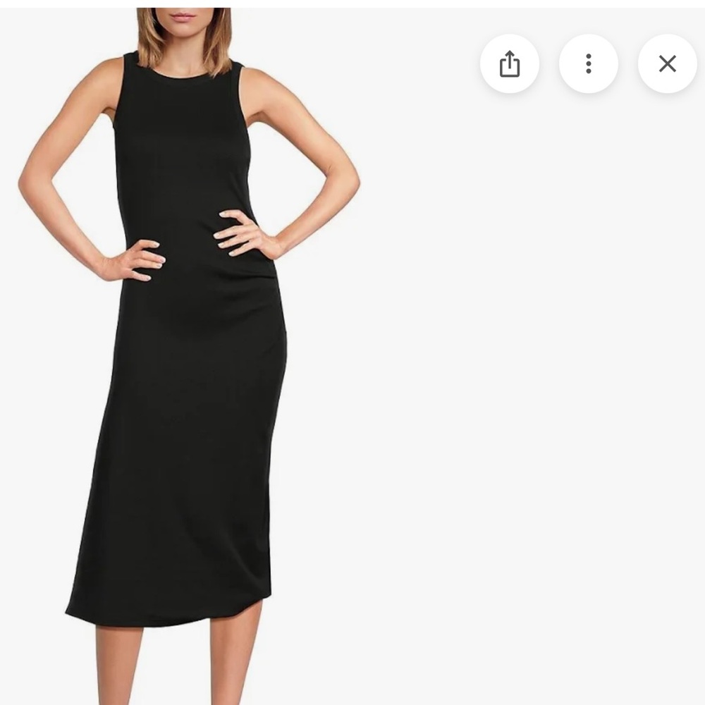 Vince. Elegant Black Sleeveless Dress